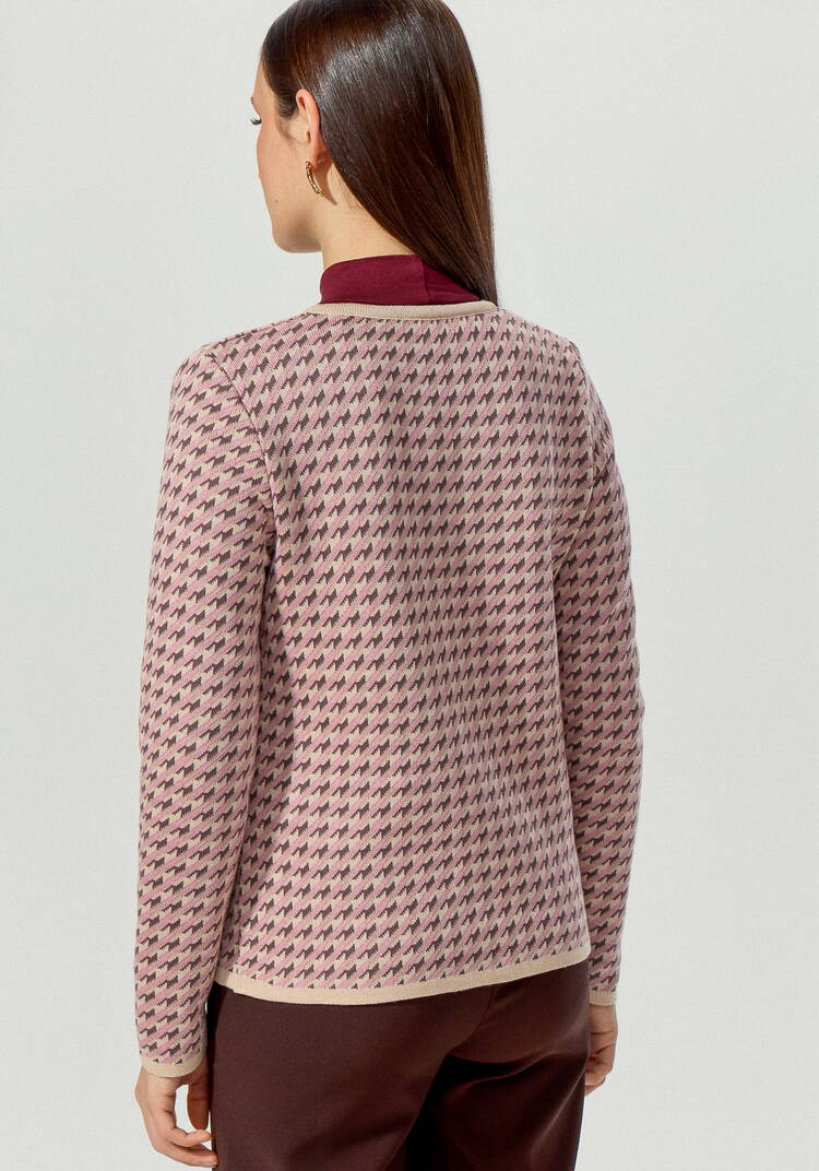 Пиджак с принтом гусиная лапка шир.  750, рис. 3