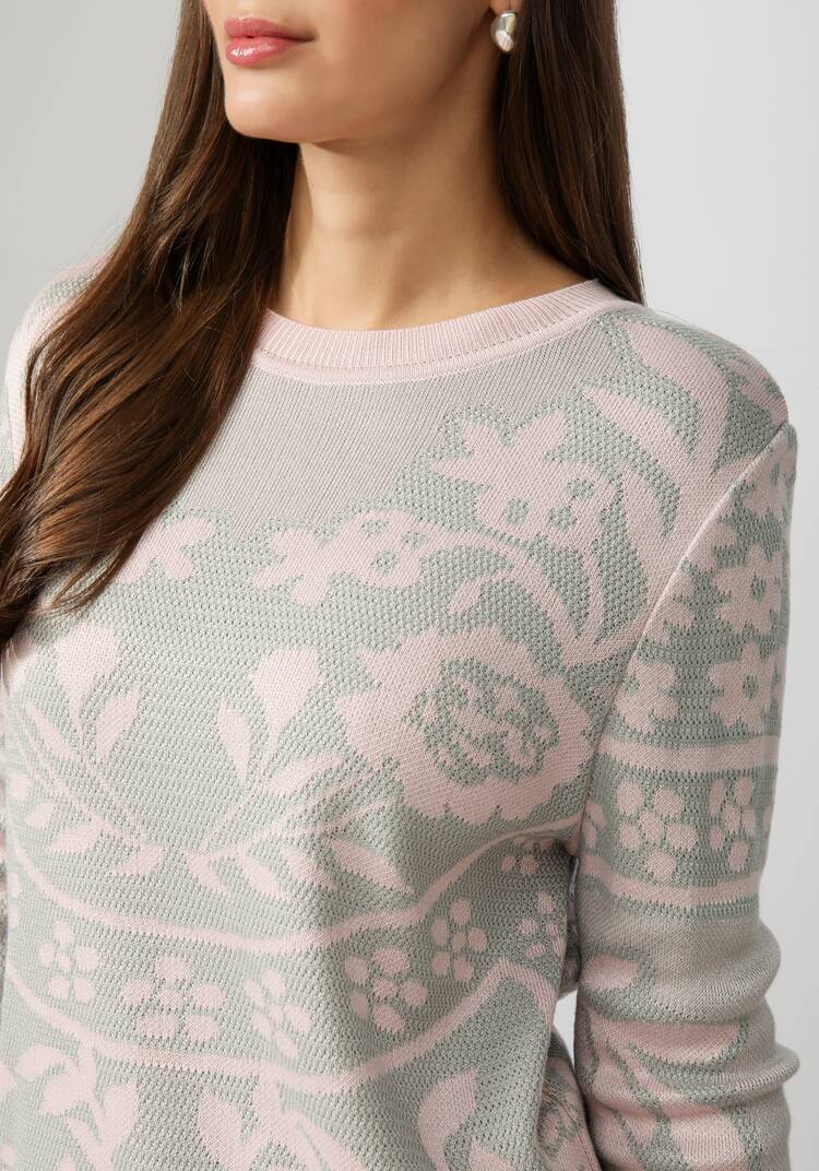 Джемпер женский с жаккардовым рисунком шир.  750, рис. 18