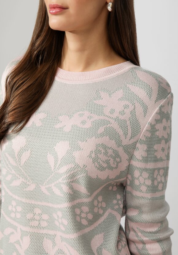 Джемпер женский с жаккардовым рисунком шир.  580, рис. 18