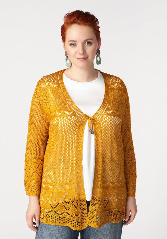Кардиган Ажурное сочетание шир.  580, рис. 19