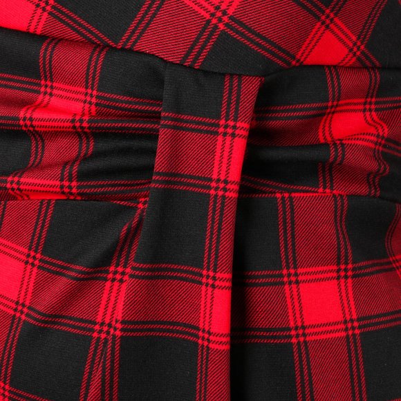 Платье-миди с принтом клетка шир.  580, рис. 14