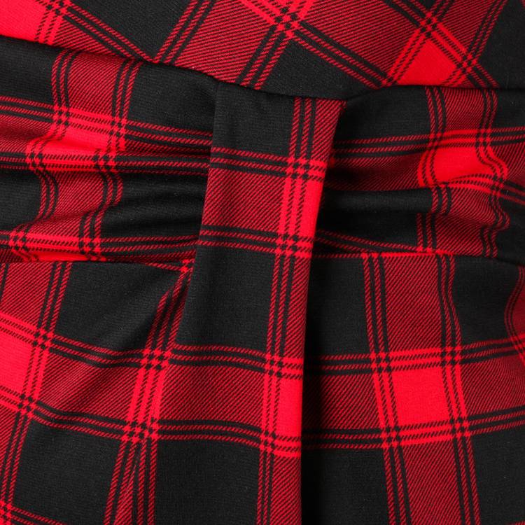 Платье-миди с принтом клетка шир.  750, рис. 14