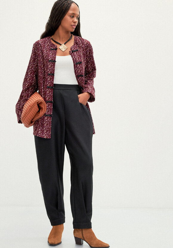 Брюки бананы со складками шир.  580, рис. 16