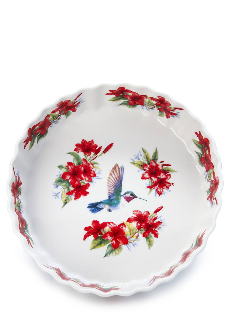 Блюдо круглое из фарфора шир.  750, рис. 10