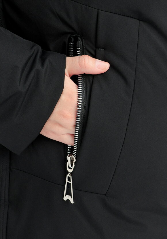 Пуховик с боковыми карманами на молнии шир.  580, рис. 8