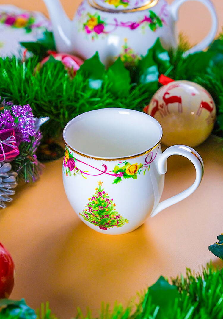 Кружка из фарфора Алая лента, 2 шт. шир.  750, рис. 2