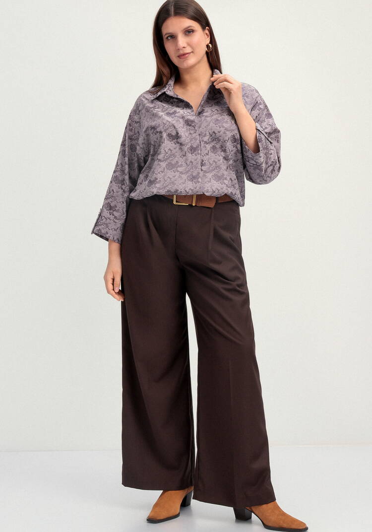 Блуза из шелка с рисунком шир.  750, рис. 17