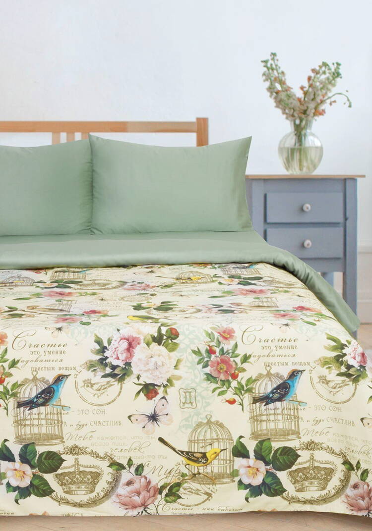 КПБ мако-сатин Идиллия шир.  750, рис. 1