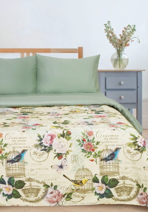 КПБ мако-сатин Идиллия шир.  580, рис. 1