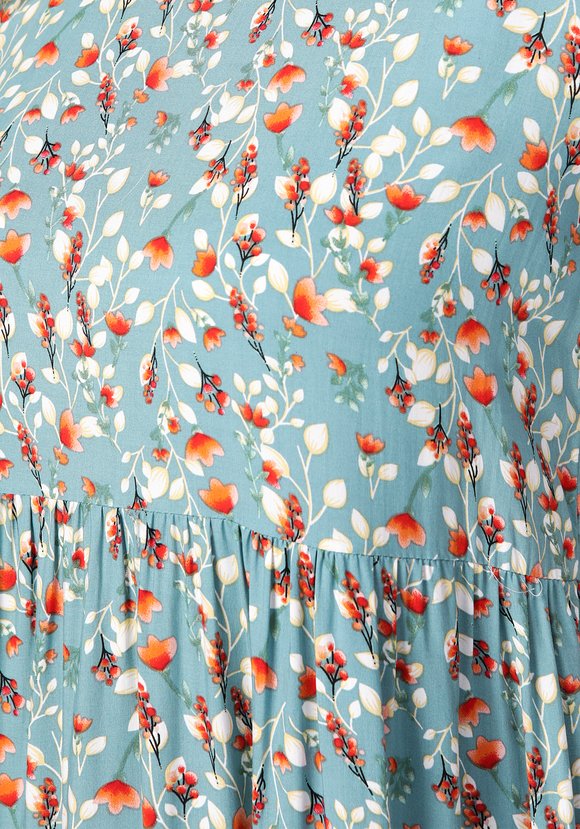 Платье с отрезной талией и коротким рукавом шир.  580, рис. 19