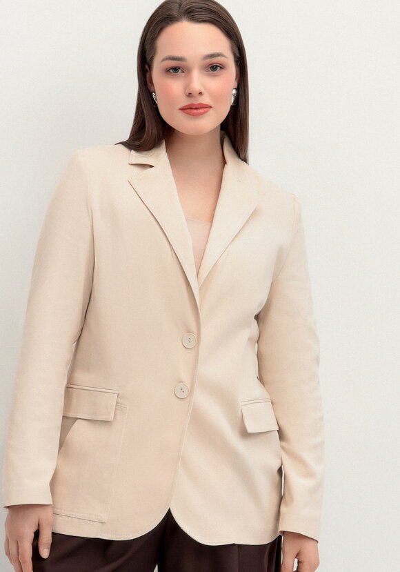 Пиджак из джинсы с карманами шир.  580, рис. 21