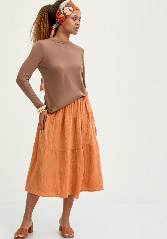 Юбка с ярусами на резинке шир.  580, рис. 13