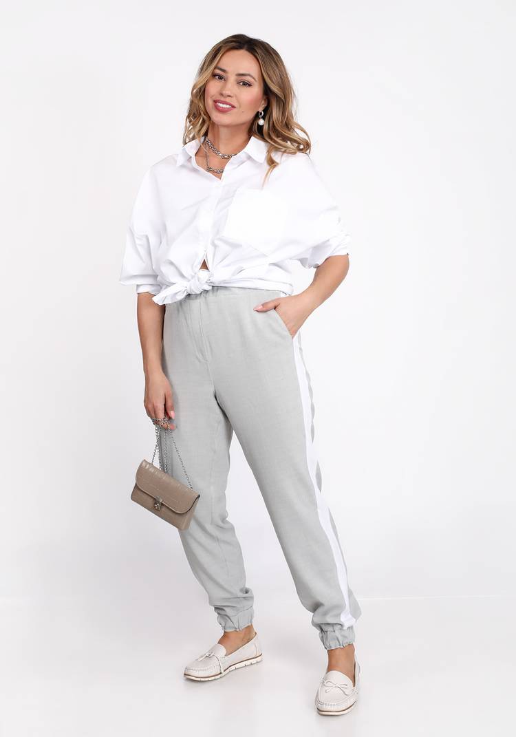 Брюки с лампасами на манжете по низу шир.  750, рис. 3