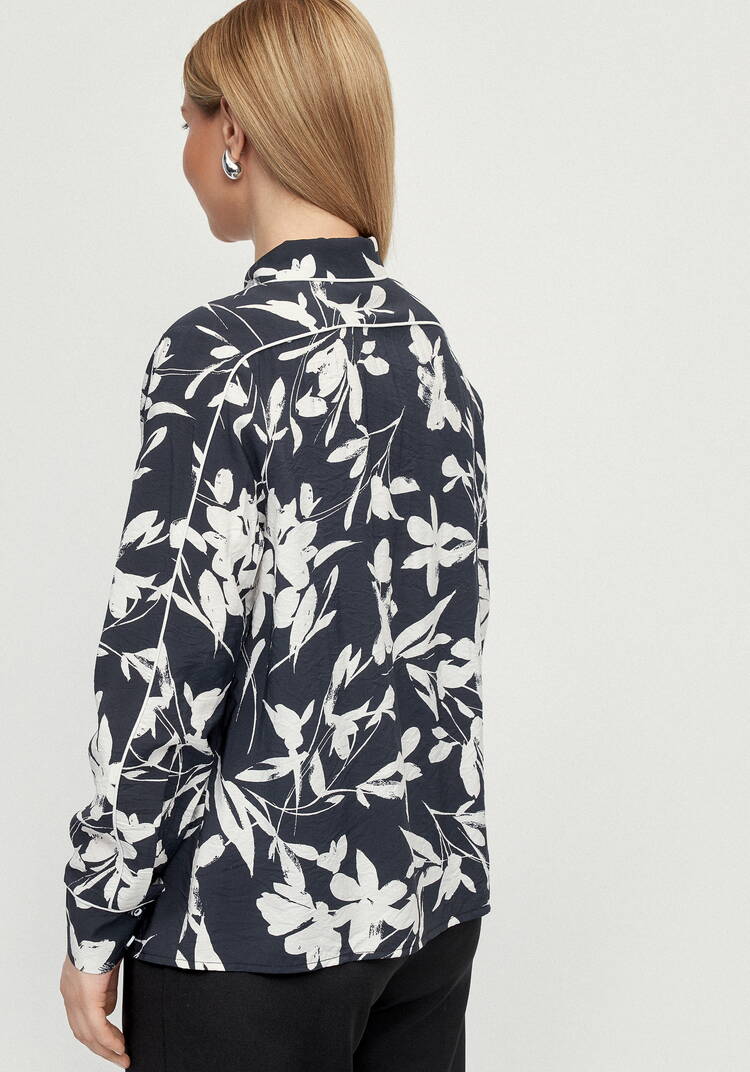 Блуза контрастными лампасами Катрин шир.  750, рис. 11