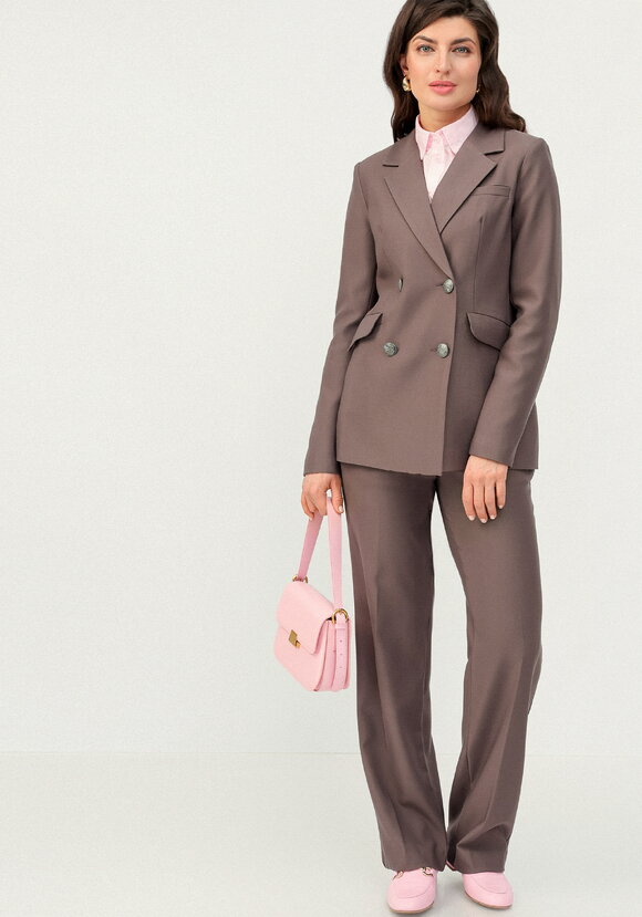 Пиджак на подкладке двубортный шир.  580, рис. 9