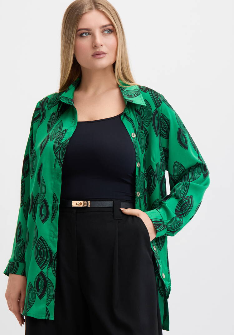 Блуза свободного кроя с застежкой шир.  750, рис. 6