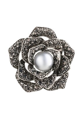 Брошь Цветочный шлейф