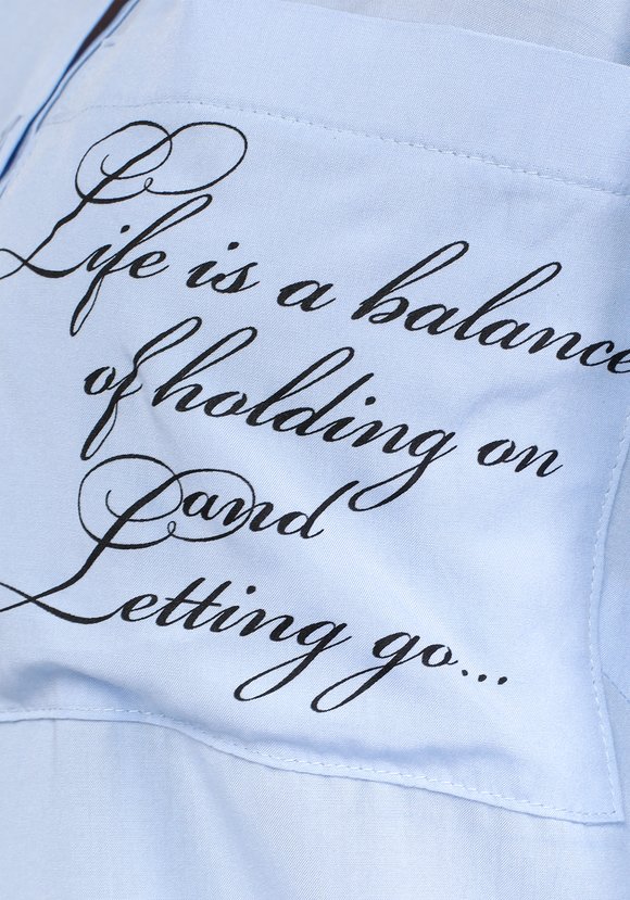 Рубашка базовая с принтом на кармане шир.  580, рис. 6