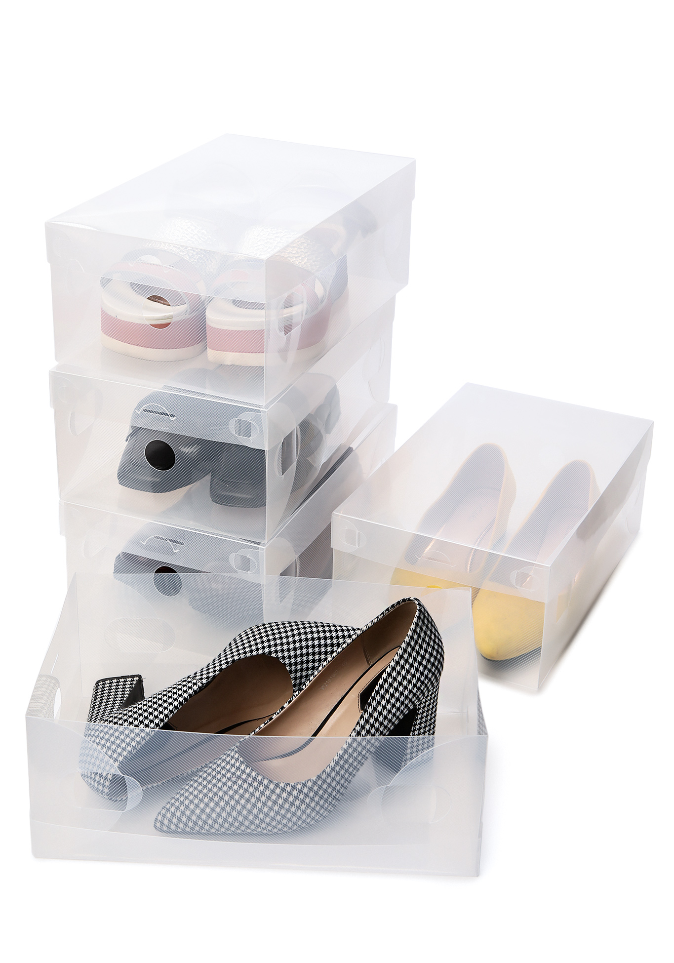 Набор для хранения обуви, 5 шт, цвет прозрачный - фото 1