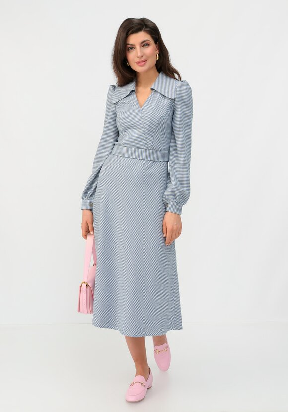 Платье с воротником свободного кроя шир.  580, рис. 24