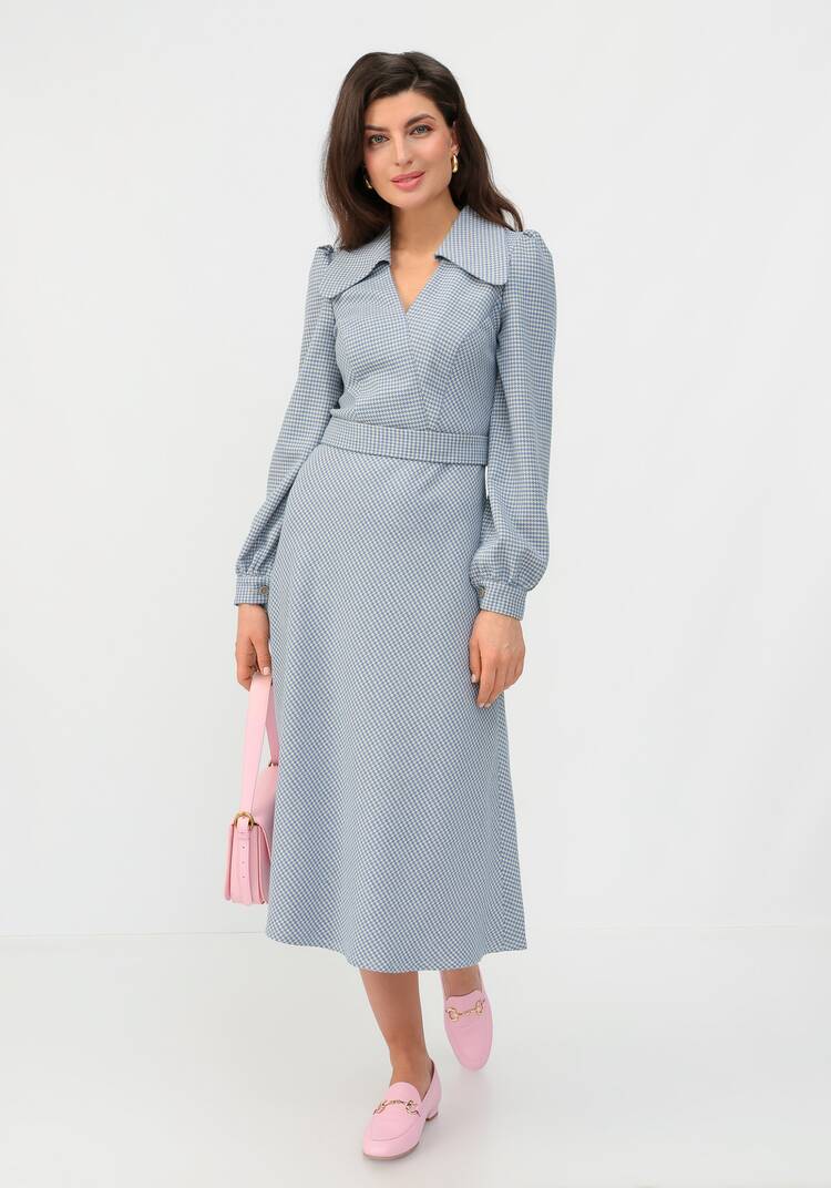 Платье с воротником свободного кроя шир.  750, рис. 24