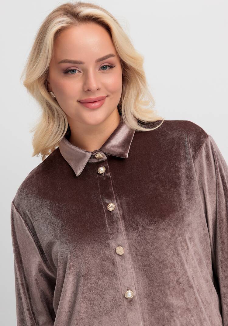 Блуза с дизайнерскими пуговицами шир.  750, рис. 7