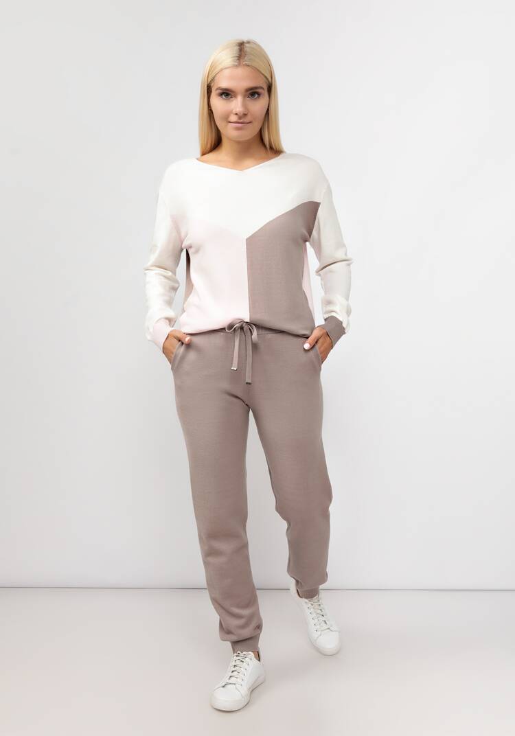 Брюки вязаные с высокой посадкой шир.  750, рис. 9