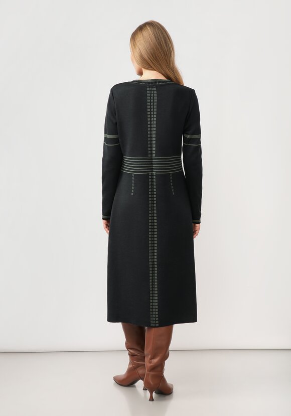 Платье миди с длинным рукавом и разрезом шир.  580, рис. 3