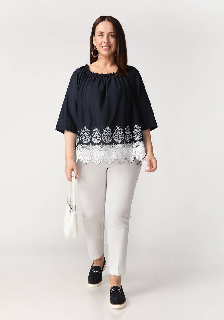 Блуза Роскошь кружева шир.  750, рис. 7