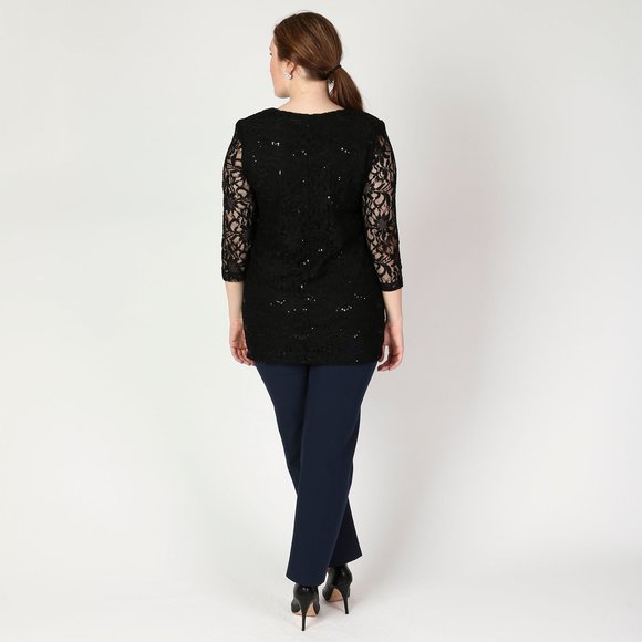 Туника из ажурной ткани шир.  580, рис. 27