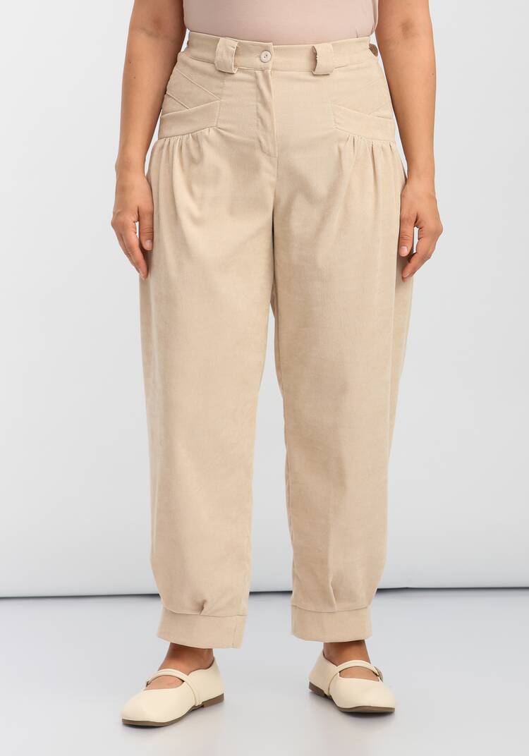 Брюки-бананы с манжетами по низу шир.  750, рис. 29