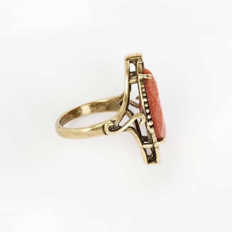 Комплект (серьги, кольцо) Капля авантюрина шир.  750, рис. 11