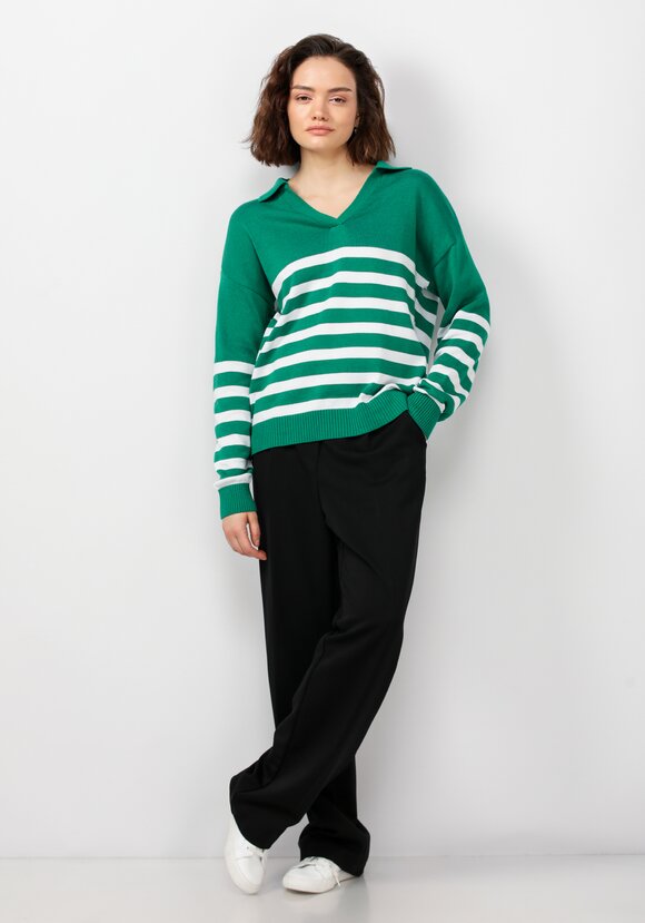 Джемпер поло в полоску шир.  580, рис. 8