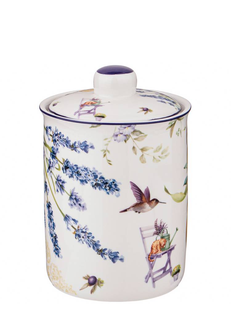 Банка из фарфора с крышкой шир.  750, рис. 8