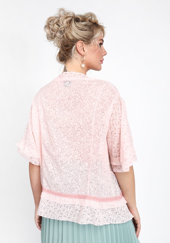 Кардиган - накидка из батиста шир.  580, рис. 6