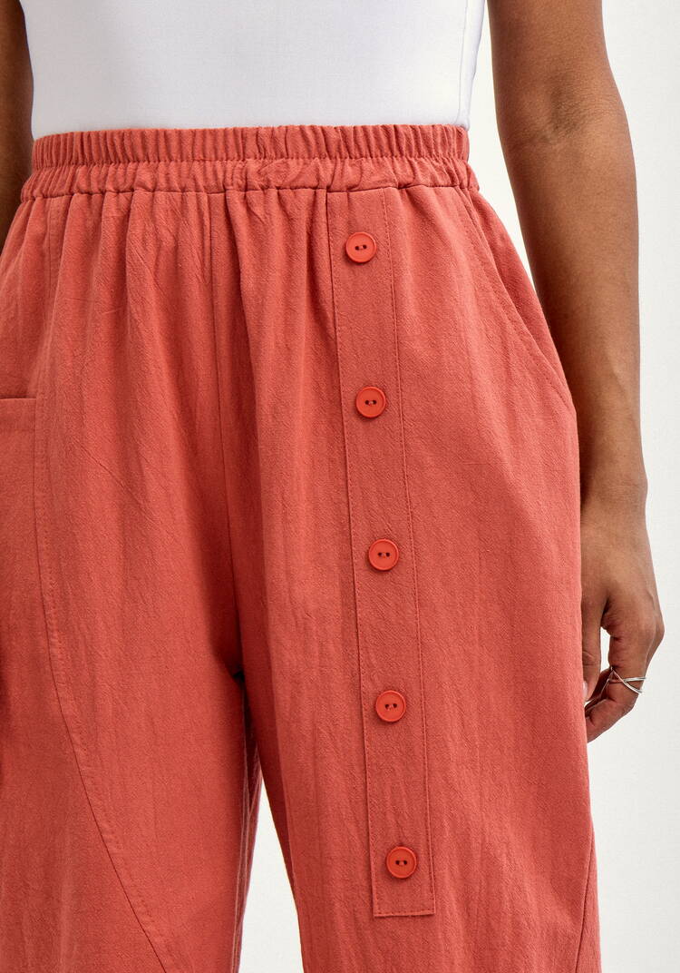 Брюки с декоративной планкой и карманами шир.  750, рис. 21