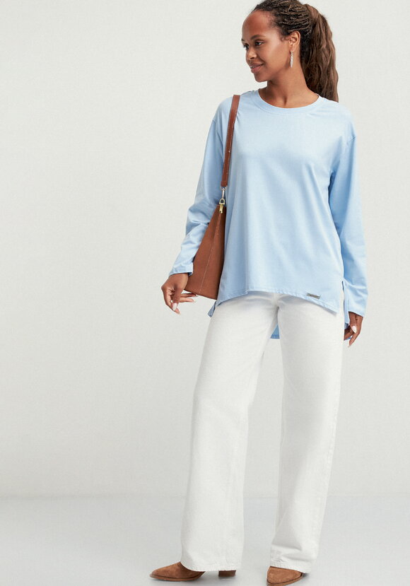 Туника свободного силуэта с разрезами шир.  580, рис. 18