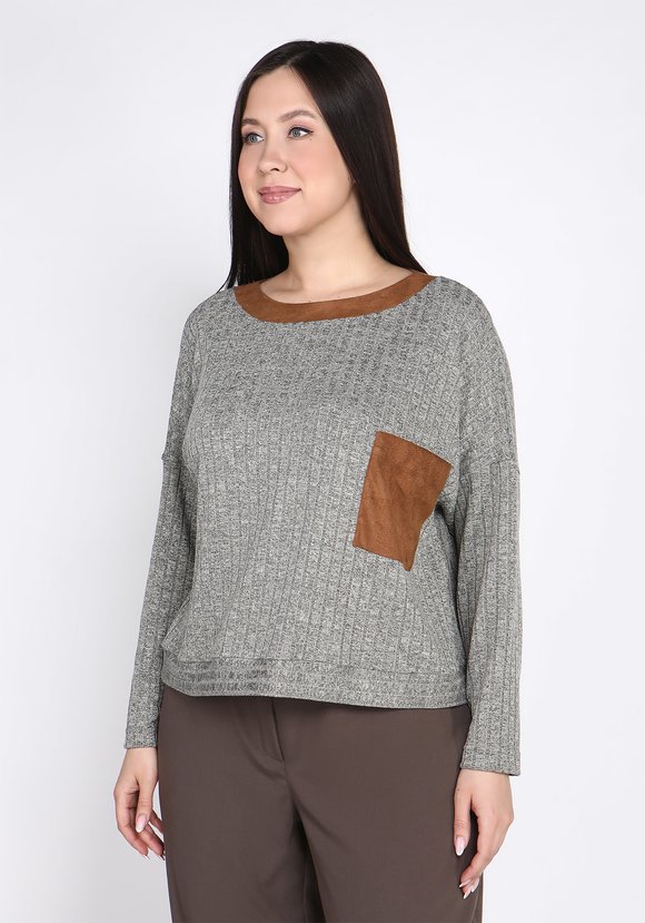 Джемпер с нагрудным карманом шир.  580, рис. 2