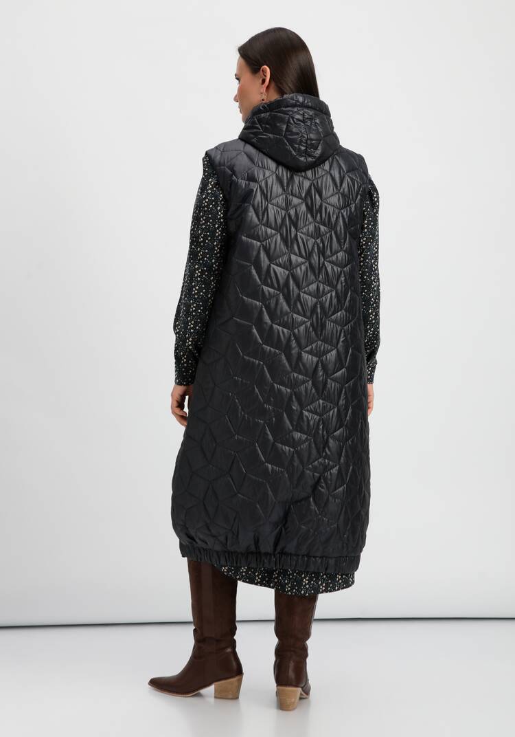 Жилет оверсайз удлинённый с капюшоном шир.  750, рис. 14