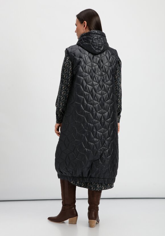 Жилет оверсайз удлинённый с капюшоном шир.  580, рис. 14