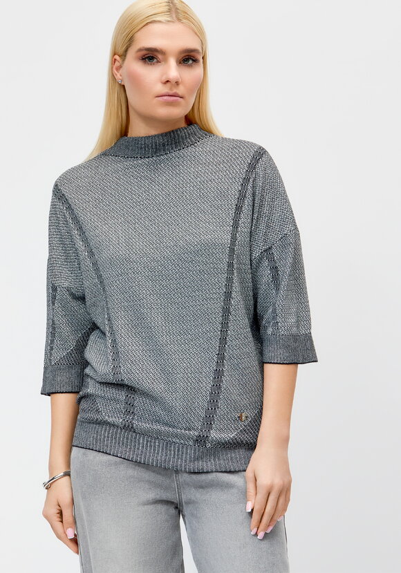 Джемпер с лентами на шее сзади шир.  580, рис. 1