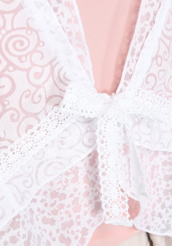 Кардиган - накидка из батиста шир.  580, рис. 4