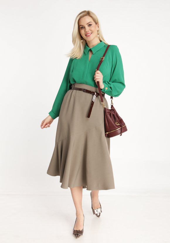 Туника А-силуэта с разрезами шир.  580, рис. 8