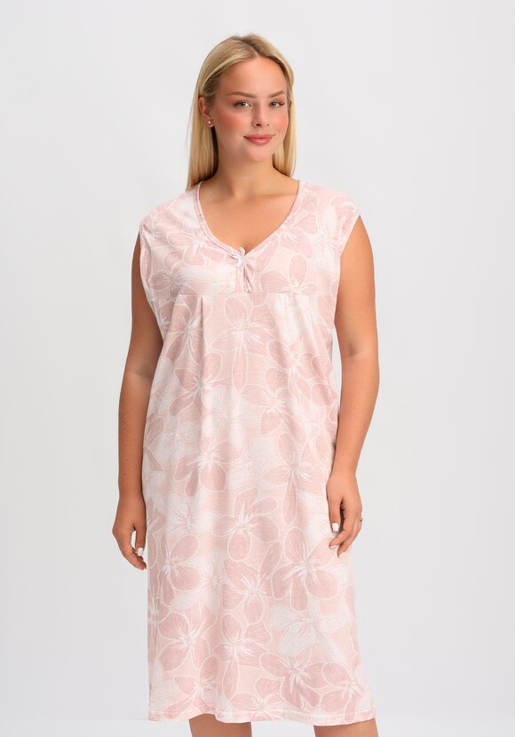 Сорочка хлопковая Сладкий сон, розовый шир.  580, рис. 2