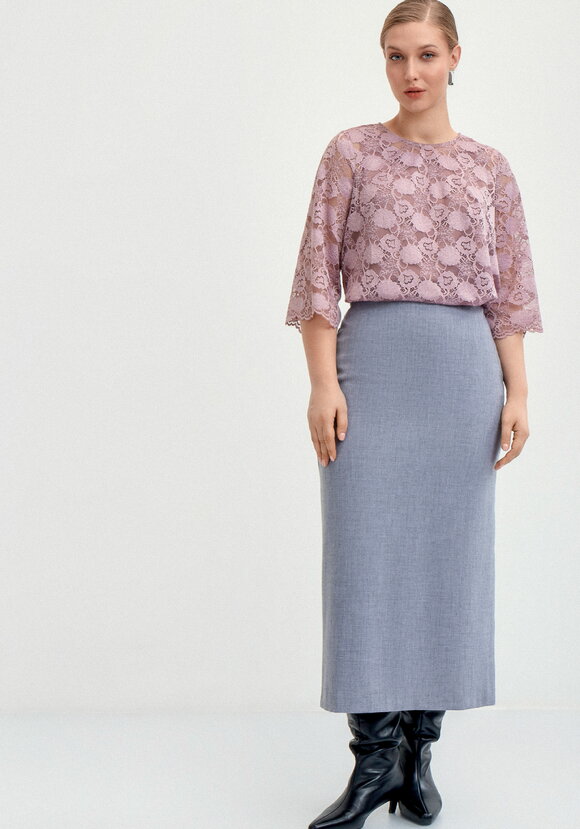 Туника из кружева с топом шир.  580, рис. 11