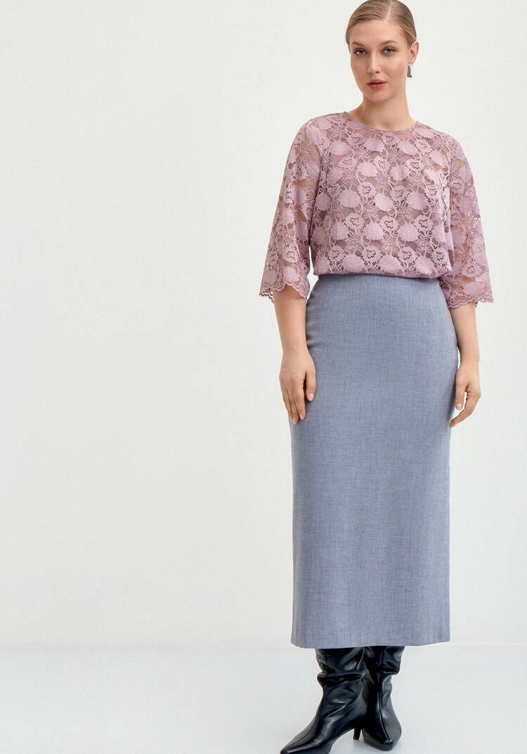 Туника из кружева с топом шир.  750, рис. 11