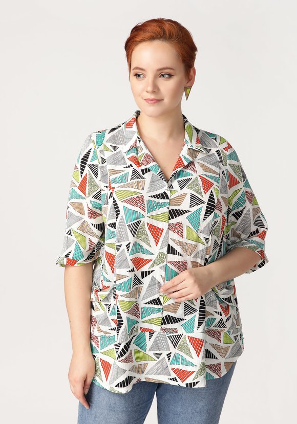 Блуза Яркая звезда шир.  580, рис. 6