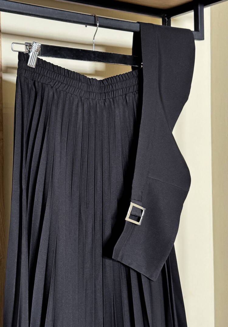 Юбка плиссированная со съемным поясом Resale шир.  750, рис. 2