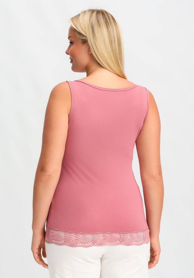 Майка с кружевом по низу Леди Лайма шир.  750, рис. 15