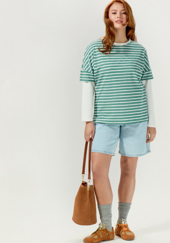 Футболка в горизонтальную полоску шир.  580, рис. 10